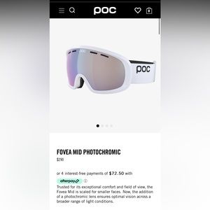 POC Fovea PhotoChromatic Ski Goggles